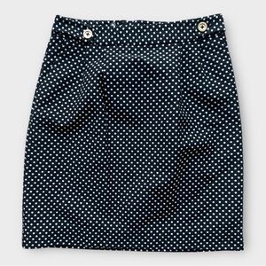 Lilly Pulitzer Black and White Polka Dot Mini Skirt